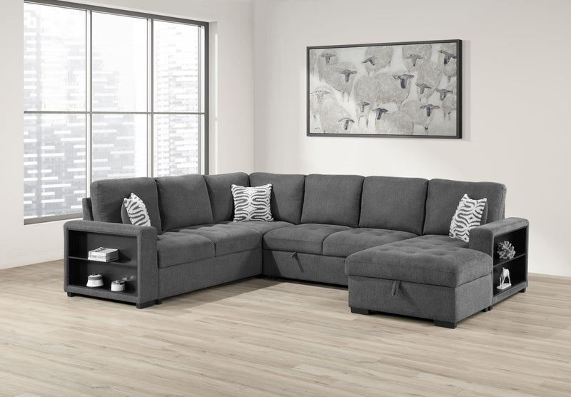 Gregale Gray Sectional Living Room Collection