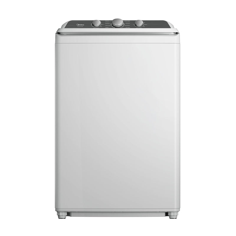 Midea: 4.1 CF Top Load Washer, Agitator, Stainless Tub - White