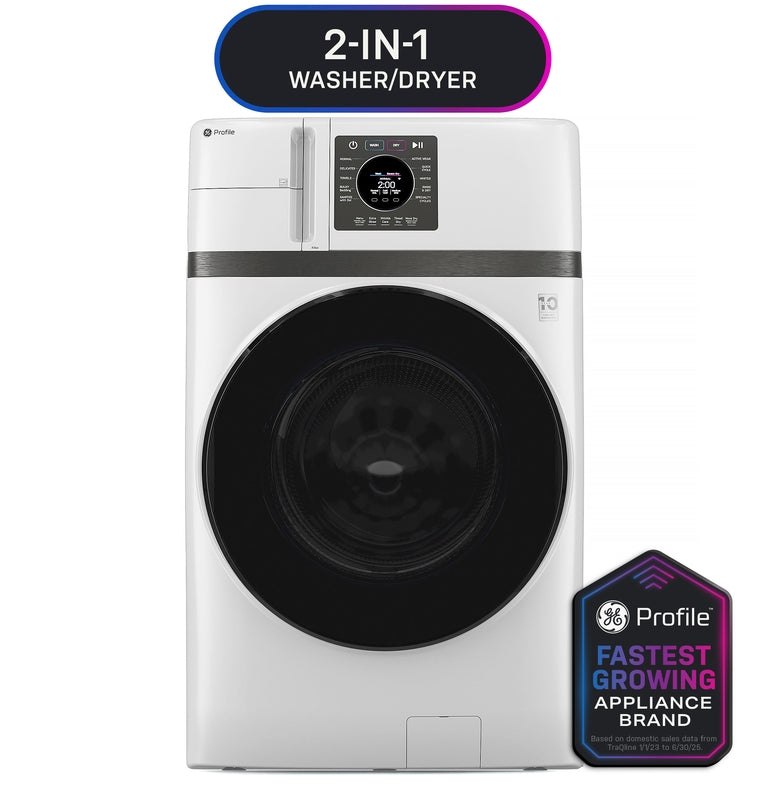GE: Profile 4.6 cu. ft. Capacity UltraFast Combo with Ventless Inverter Heat Pump Washer/Dryer