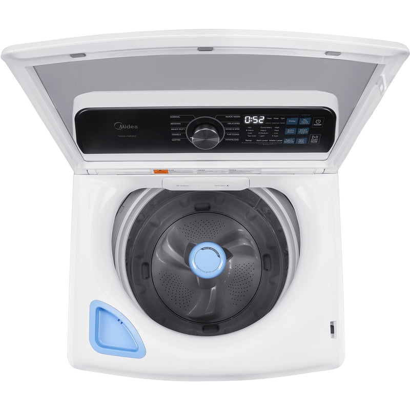Midea: 4.4 CF Top Load Washer (MLTW44A4BWW) & 7.0 CF Gas Dryer (MLTG45N4BWW) - White