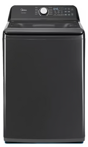 Midea: 4.4 CF Top Load Washer & 7.0 CF Gas Dryer -Grey