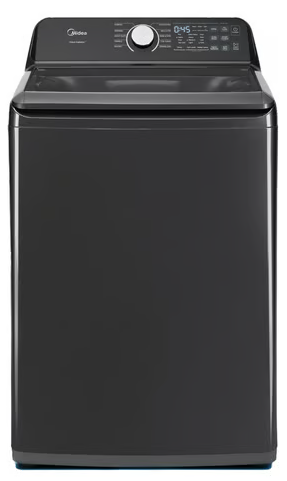Midea: 4.4 CF Top Load Washer & 7.0 CF Gas Dryer -Grey